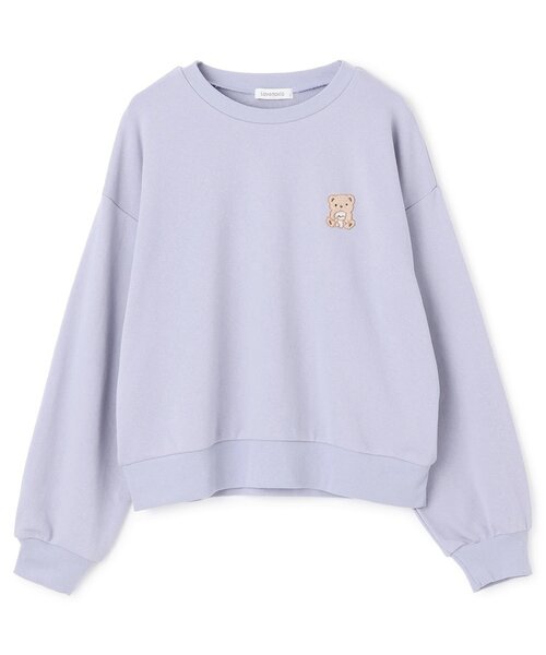 LOVETOXIC(ラブトキシック)の「【GOODPRICE】ゆるキャラベーシックスウェット(スウェット・キッズ・オフホワイト/チャコール/ピンク/サックスブルー・130cm/S:140cm/M:150cm/L:160cm)」の16枚目の写真