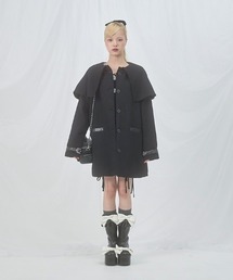 FickleBebe（フィクルベベ）の「クラシカルベルトケープコート（ダッフルコート）」