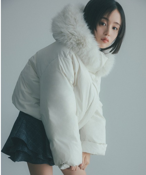 SNIDEL（スナイデル）の「レイヤードフリルミニスカショーパン（その他パンツ・レディース・ブラック/モカ/チェック・0/1）」の5枚目の写真