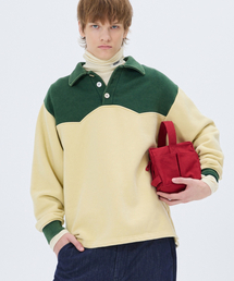 WESTERN COLOR BLOCK SWEATSHIRT GREEN