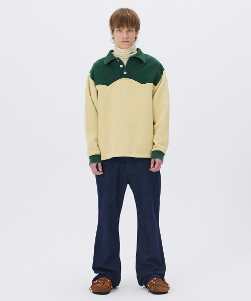 NOHANT(ノアン)の「WESTERN COLOR BLOCK SWEATSHIRT GREEN(スウェット・メンズ・グリーン・SMALL/MEDIUM/LARGE)」の10枚目の写真