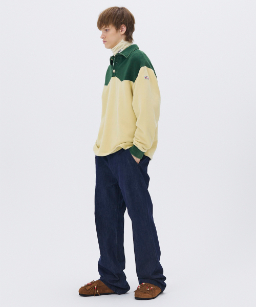 NOHANT(ノアン)の「WESTERN COLOR BLOCK SWEATSHIRT GREEN(スウェット・メンズ・グリーン・SMALL/MEDIUM/LARGE)」の8枚目の写真