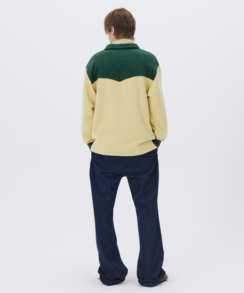 NOHANT(ノアン)の「WESTERN COLOR BLOCK SWEATSHIRT GREEN(スウェット・メンズ・グリーン・SMALL/MEDIUM/LARGE)」の7枚目の写真