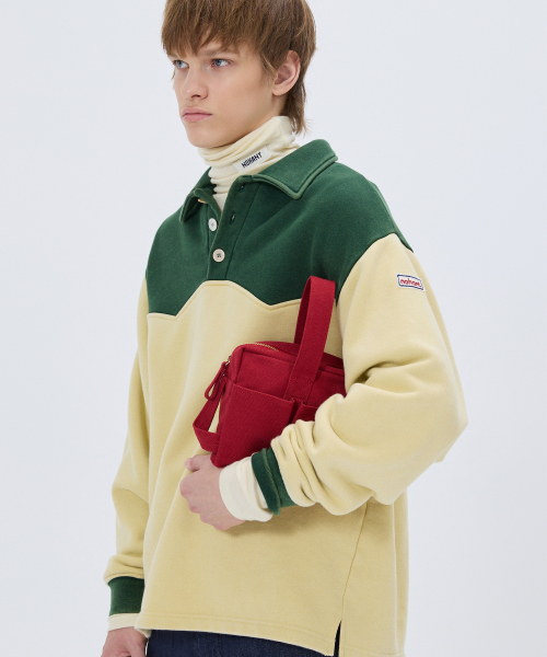 NOHANT(ノアン)の「WESTERN COLOR BLOCK SWEATSHIRT GREEN(スウェット・メンズ・グリーン・SMALL/MEDIUM/LARGE)」の6枚目の写真