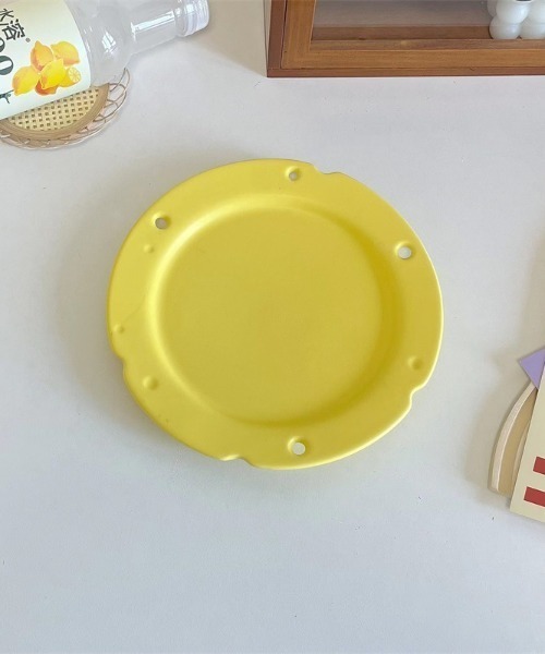 Made in I（メイドインアイ）の「ぽこぽこチーズプレート（食器・レディース・イエロー/ホワイト・FREE）」の7枚目の写真