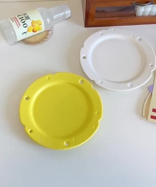 Made in I（メイドインアイ）の「ぽこぽこチーズプレート（食器・レディース・イエロー/ホワイト・FREE）」の10枚目の写真