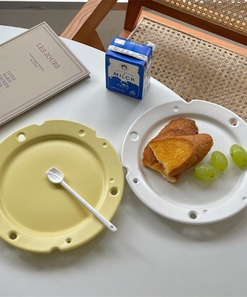 Made in I（メイドインアイ）の「ぽこぽこチーズプレート（食器・レディース・イエロー/ホワイト・FREE）」の8枚目の写真