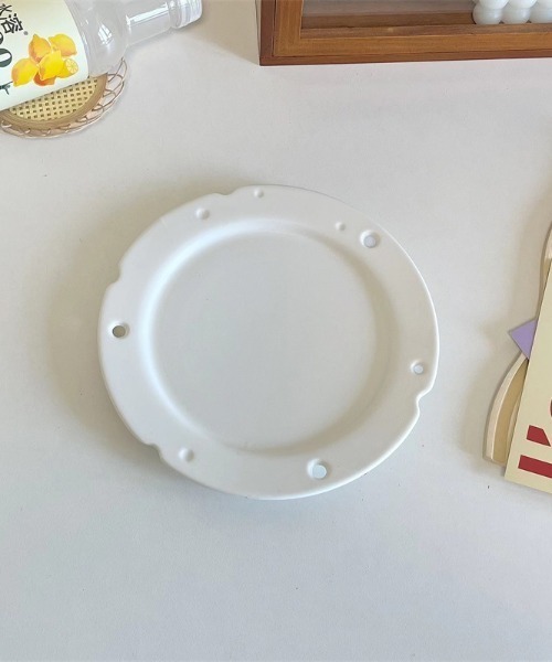 Made in I（メイドインアイ）の「ぽこぽこチーズプレート（食器・レディース・イエロー/ホワイト・FREE）」の4枚目の写真