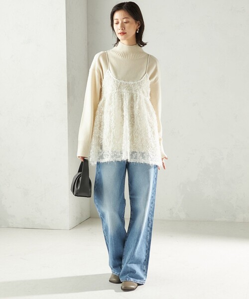 セール】〈手洗い可能〉前後 2WAY レース キャミソール（キャミソール