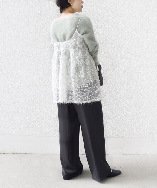 セール】〈手洗い可能〉前後 2WAY レース キャミソール（キャミソール