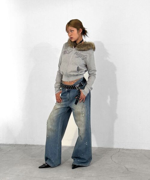 Midnight Move（ミッドナイトムーブ）の「vt denim pants (black)（デニムパンツ・レディース・その他・SMALL/MEDIUM）」の4枚目の写真