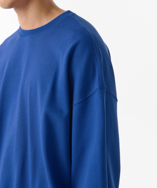 MUSINSA STANDARD（ムシンサスタンダード）の「ルーズバルーンスウェットシャツ[ブルー]（スウェット・メンズ・その他・SMALL/MEDIUM/LARGE/X-LARGE/XX-LARGE/XXX-LARGE）」の3枚目の写真