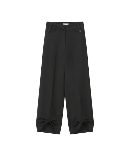 Miseki SEOUL(ミセキソウル)の「Tuck detail slacks pants BLACK(スラックス・レディース・その他・1/2)」の2枚目の写真