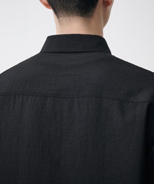 MUSINSA STANDARD（ムシンサスタンダード）の「リラックスドリネンライク半袖シャツ[ブラック]（シャツ/ブラウス・メンズ・その他・SMALL/MEDIUM/LARGE/X-LARGE/XX-LARGE）」の11枚目の写真