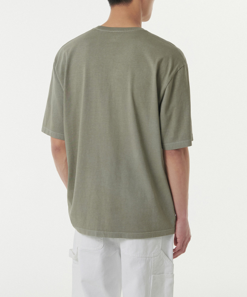 MUSINSA STANDARD（ムシンサスタンダード）の「ピグメントリラックスクルーネックTシャツ[ピスタチオ]（Tシャツ/カットソー・メンズ・その他・X-LARGE/XX-LARGE/XXX-LARGE/SMALL/MEDIUM/LARGE）」の3枚目の写真