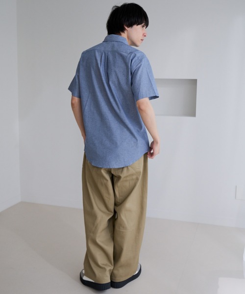 U.S. POLO ASSN.(ユーエスポロアッスン)の「【U.S. POLO ASSN.】ワンポイント ブロード 半袖 ボタンダウンシャツ(シャツ/ブラウス・メンズ・ホワイト/インディゴブルー/ネイビー/ブラック・L/M)」の22枚目の写真