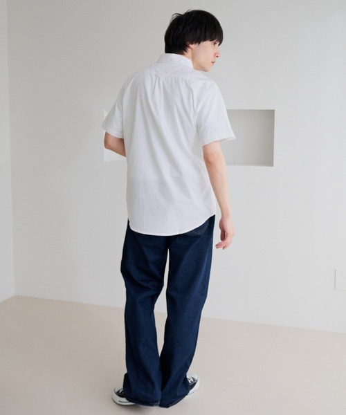 U.S. POLO ASSN.(ユーエスポロアッスン)の「【U.S. POLO ASSN.】ワンポイント ブロード 半袖 ボタンダウンシャツ(シャツ/ブラウス・メンズ・ホワイト/インディゴブルー/ネイビー/ブラック・L/M)」の12枚目の写真