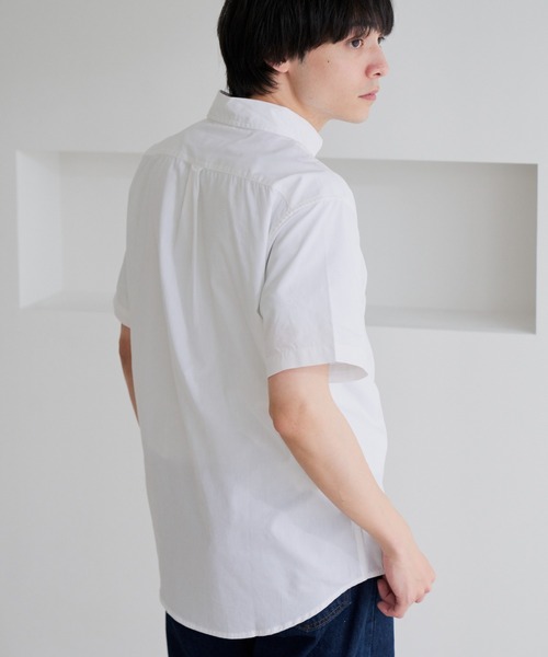 U.S. POLO ASSN.(ユーエスポロアッスン)の「【U.S. POLO ASSN.】ワンポイント ブロード 半袖 ボタンダウンシャツ(シャツ/ブラウス・メンズ・ホワイト/インディゴブルー/ネイビー/ブラック・L/M)」の7枚目の写真