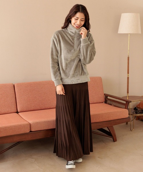 FOUND GOOD（ファウンドグッド）の「ハーフZIPファーPO（その他トップス・レディース・ベージュ/グレー系8/ブラウン系5・M/L/S）」の12枚目の写真