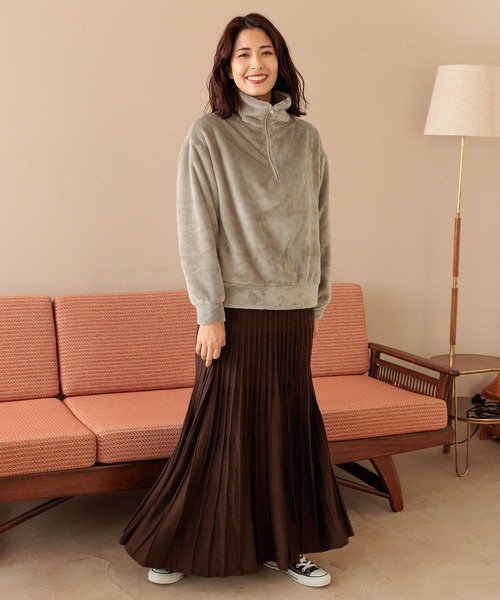 FOUND GOOD（ファウンドグッド）の「ハーフZIPファーPO（その他トップス・レディース・ベージュ/グレー系8/ブラウン系5・M/L/S）」の13枚目の写真