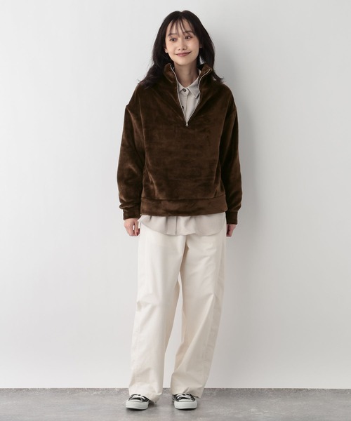 FOUND GOOD（ファウンドグッド）の「ハーフZIPファーPO（その他トップス・レディース・ベージュ/グレー系8/ブラウン系5・M/L/S）」の16枚目の写真