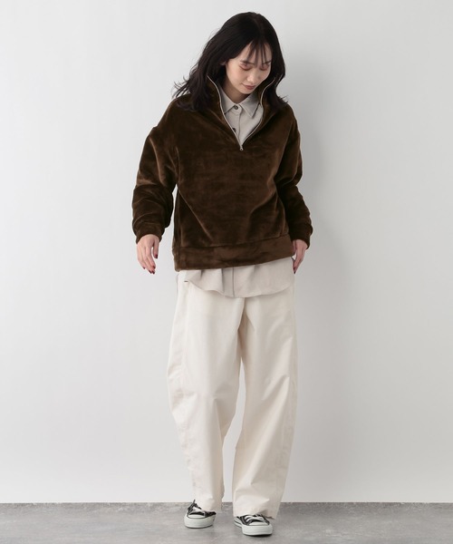 FOUND GOOD（ファウンドグッド）の「ハーフZIPファーPO（その他トップス・レディース・ベージュ/グレー系8/ブラウン系5・M/L/S）」の17枚目の写真