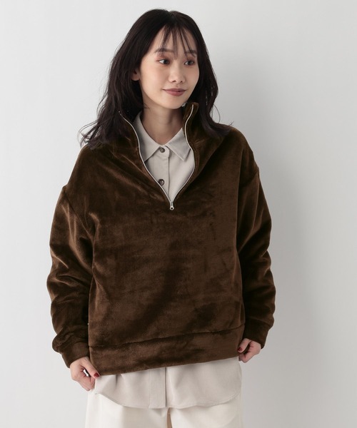 FOUND GOOD（ファウンドグッド）の「ハーフZIPファーPO（その他トップス・レディース・ベージュ/グレー系8/ブラウン系5・M/L/S）」の18枚目の写真