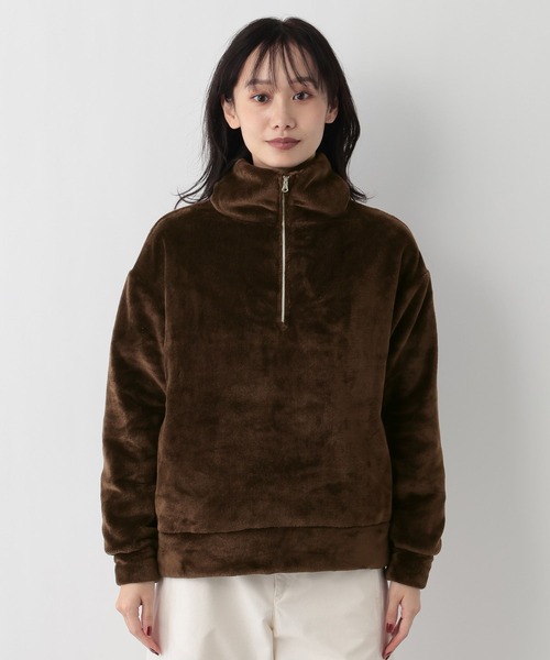 FOUND GOOD（ファウンドグッド）の「ハーフZIPファーPO（その他トップス・レディース・ベージュ/グレー系8/ブラウン系5・M/L/S）」の20枚目の写真