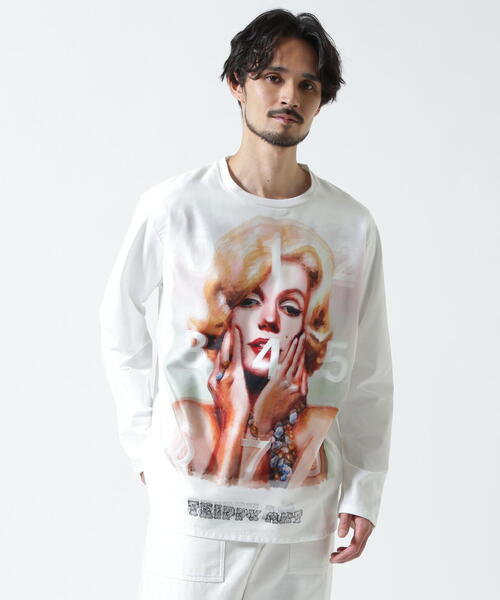 maxsix(マックスシックス)の「maxsix(マックスシックス)MONROE 3D L/S TEE(Tシャツ/カットソー・メンズ・ホワイト・L/M/S)」の3枚目の写真
