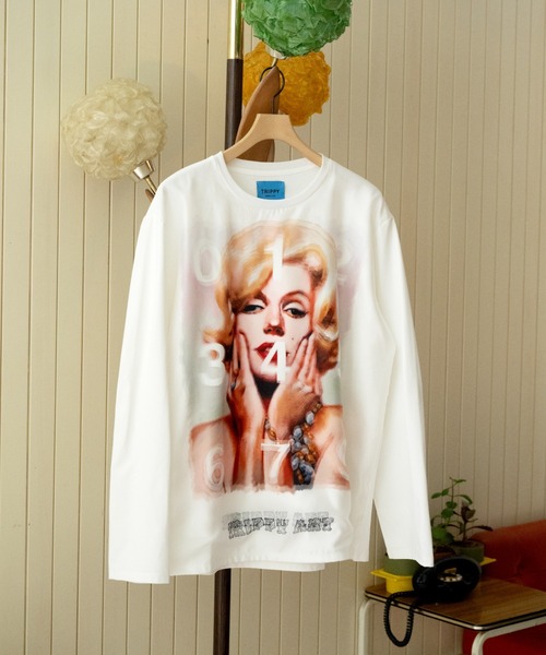 maxsix(マックスシックス)の「maxsix(マックスシックス)MONROE 3D L/S TEE(Tシャツ/カットソー・メンズ・ホワイト・L/M/S)」の1枚目の写真