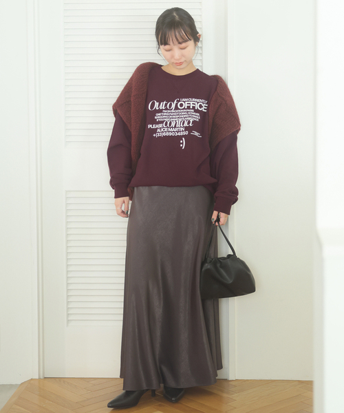 Russell Athletic(ラッセルアスレティック)の「RUSSELL×LOUNA ロゴスウェット(スウェット・レディース・ライトグレー/ボルドー・FREE)」の9枚目の写真