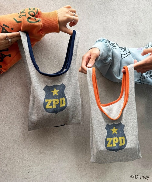 DOUBLE NAME（ダブルネーム）の「【Disney】ズートピア/パイピングスウェットミニBAG（クラッチバッグ・レディース・オレンジ/ブルー・FREE）」の3枚目の写真