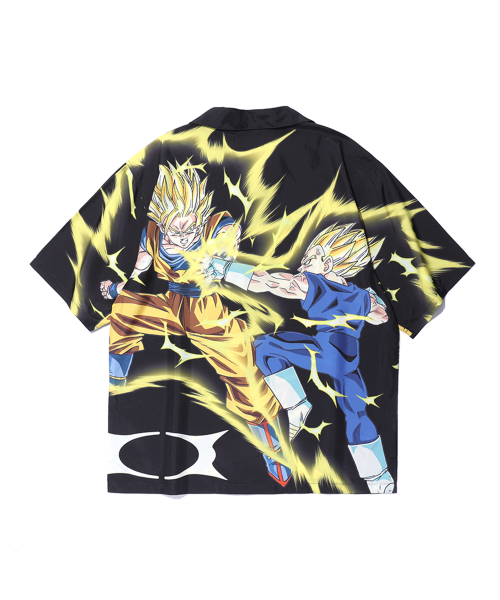 CRITIC(クリティック)の「CRITIC x DRAGON BALL Z SON GOKU VS MAJIN VEGETA OPEN COLLAR SHIRT BLACK(シャツ/ブラウス・レディース・その他・LARGE/X-LARGE)」の2枚目の写真