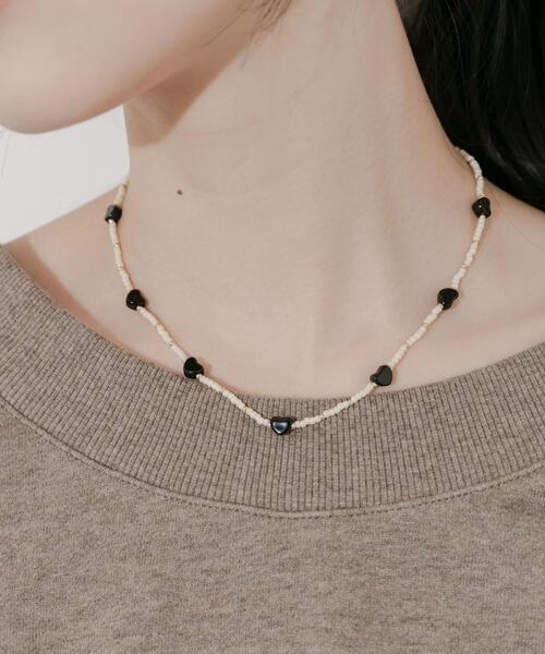 SMELLY（スメリー）の「ハートビーズネックレス（ネックレス・レディース・ブラック系その他・-）」の7枚目の写真