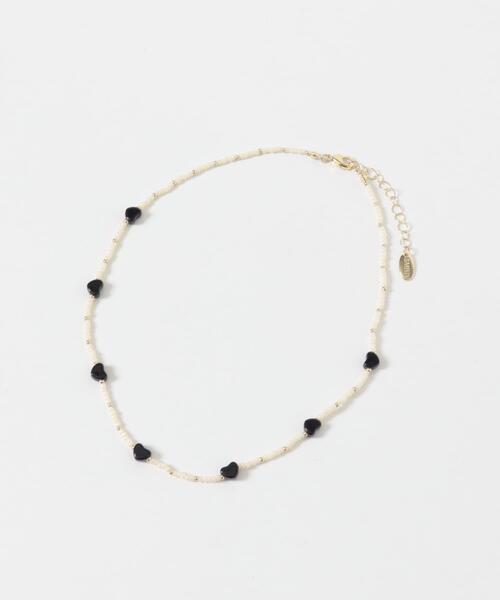 SMELLY（スメリー）の「ハートビーズネックレス（ネックレス・レディース・ブラック系その他・-）」の8枚目の写真