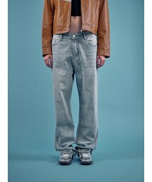 ライトブルー ストレート デニム」に該当するメンズファッション通販