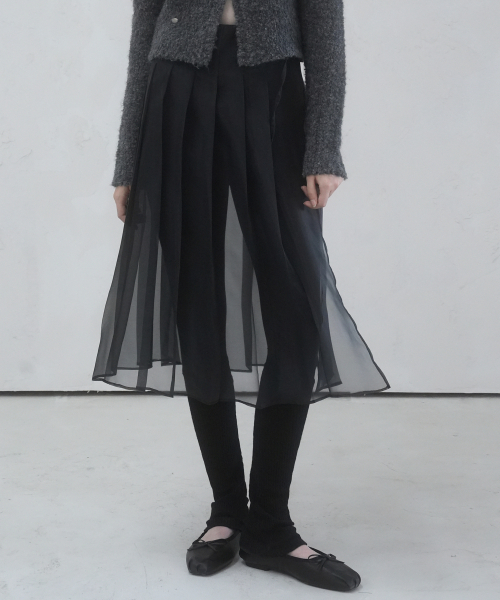 Vivacious(ビバシャス)の「Wendy Wrap Skirt - 3COL(スカート・レディース・チャコール/ブラック/カーキ・FREE)」の5枚目の写真