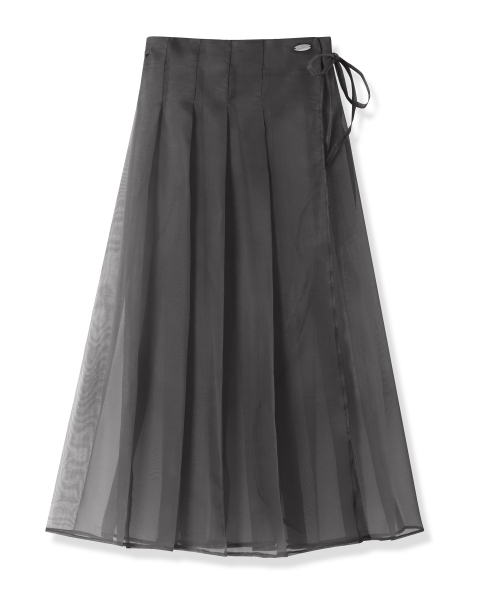 Vivacious(ビバシャス)の「Wendy Wrap Skirt - 3COL(スカート・レディース・チャコール/ブラック/カーキ・FREE)」の10枚目の写真
