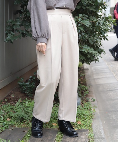 axes femme(アクシーズファム)の「薔薇刺繍裏起毛パンツ(その他パンツ・レディース・ベージュ/ブラック・MEDIUM/LARGE)」の2枚目の写真
