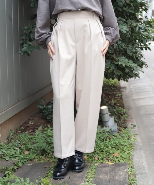 axes femme(アクシーズファム)の「薔薇刺繍裏起毛パンツ(その他パンツ・レディース・ベージュ/ブラック・MEDIUM/LARGE)」の3枚目の写真