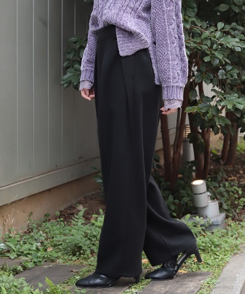 axes femme(アクシーズファム)の「薔薇刺繍裏起毛パンツ(その他パンツ・レディース・ベージュ/ブラック・MEDIUM/LARGE)」の7枚目の写真