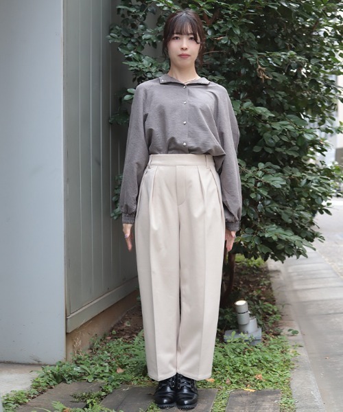 axes femme(アクシーズファム)の「薔薇刺繍裏起毛パンツ(その他パンツ・レディース・ベージュ/ブラック・MEDIUM/LARGE)」の9枚目の写真