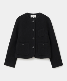 wool short jacket(womens) black