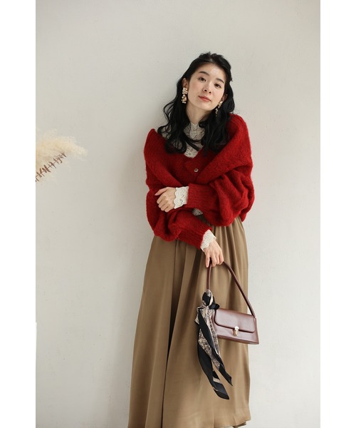 cawaii(カワイイ)の「重ね着で毎日が楽しくなる レースドッキングワンピース(ワンピース・レディース・ブラック/アイボリー・S~M/L~LL)」の13枚目の写真