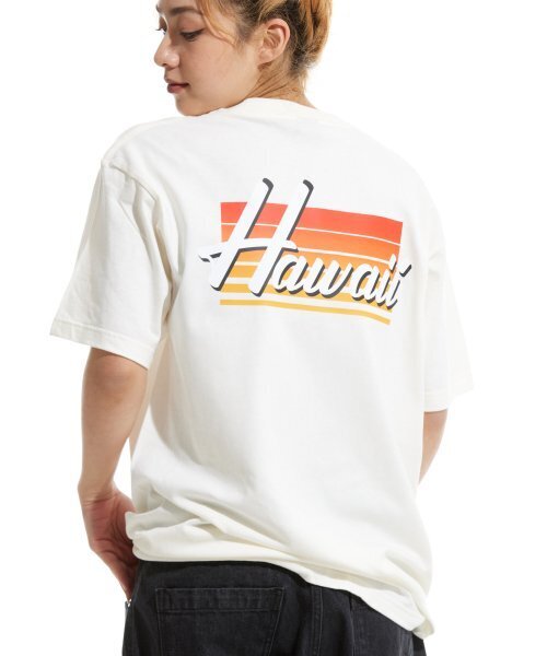 CREAM SODA LAB(クリームソーダラボ)の「ハワイバックプリント半袖Tシャツアイボリー(Tシャツ/カットソー・メンズ・その他・X-LARGE/XX-LARGE/LARGE/MEDIUM)」の1枚目の写真