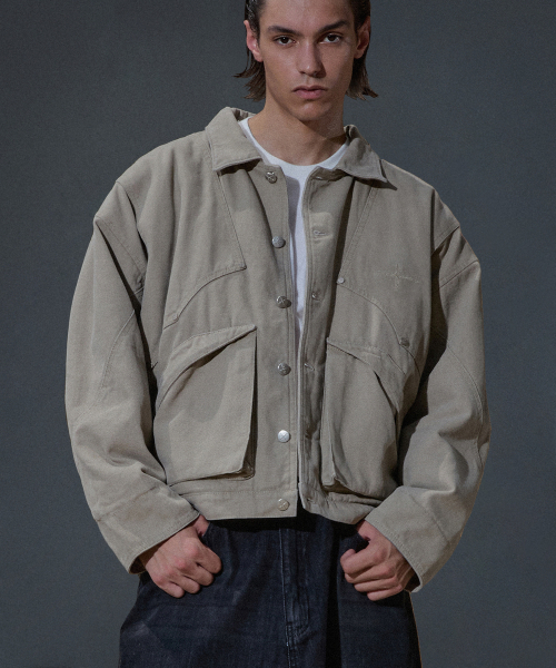 NOT4NERD(ノットフォーナード)の「Western Crop Oxford Jacket - Beige(デニムジャケット・レディース・その他・X-LARGE/MEDIUM/LARGE)」の1枚目の写真