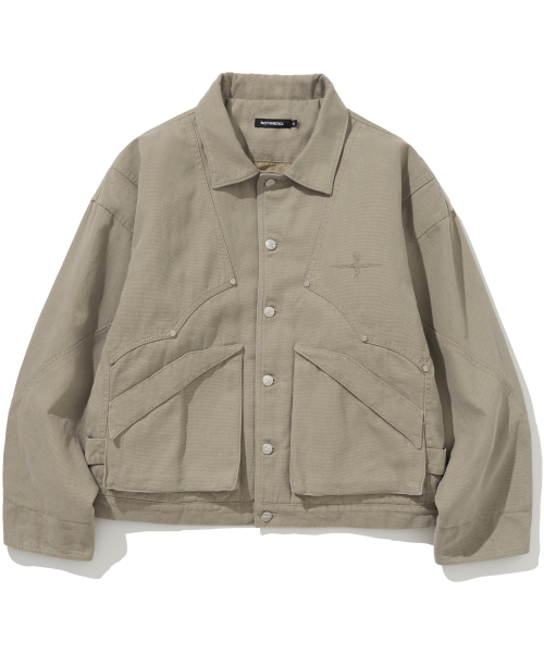 NOT4NERD(ノットフォーナード)の「Western Crop Oxford Jacket - Beige(デニムジャケット・レディース・その他・X-LARGE/MEDIUM/LARGE)」の2枚目の写真