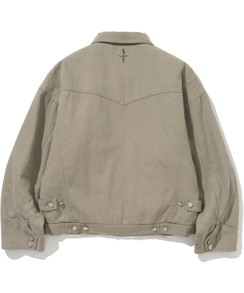 NOT4NERD(ノットフォーナード)の「Western Crop Oxford Jacket - Beige(デニムジャケット・レディース・その他・X-LARGE/MEDIUM/LARGE)」の3枚目の写真