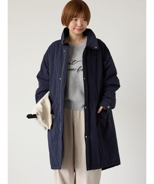 Lugnoncure(ルノンキュール)の「中綿モッズコート(その他アウター・レディース・グレー/ネイビー・F)」の2枚目の写真