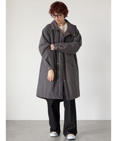 Lugnoncure(ルノンキュール)の「中綿モッズコート(その他アウター・レディース・グレー/ネイビー・F)」の5枚目の写真